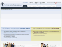 Tablet Screenshot of fromsuccesstosuccession.com